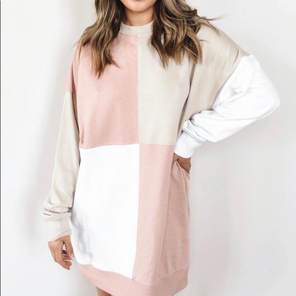 Missguided multiple color sweater dress